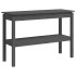 Mesa consola madera maciza de pino gris 110x40x75