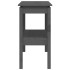 Mesa consola madera maciza de pino gris 110x40x75