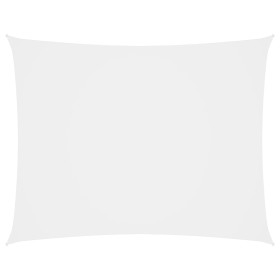 Toldo de vela rectangular tela Oxford blanco 6x7