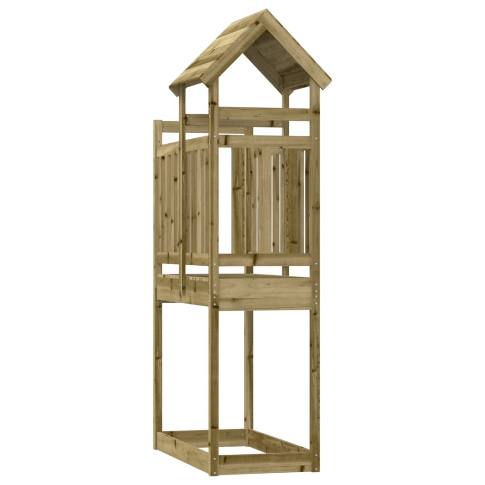 Torre de juegos madera pino impregnada 52,5x110,5x214