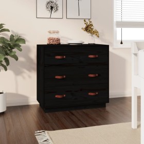 Aparador madera maciza de pino negro 80x40x75