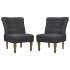 Sillones de estilo francés 2 unidades tela