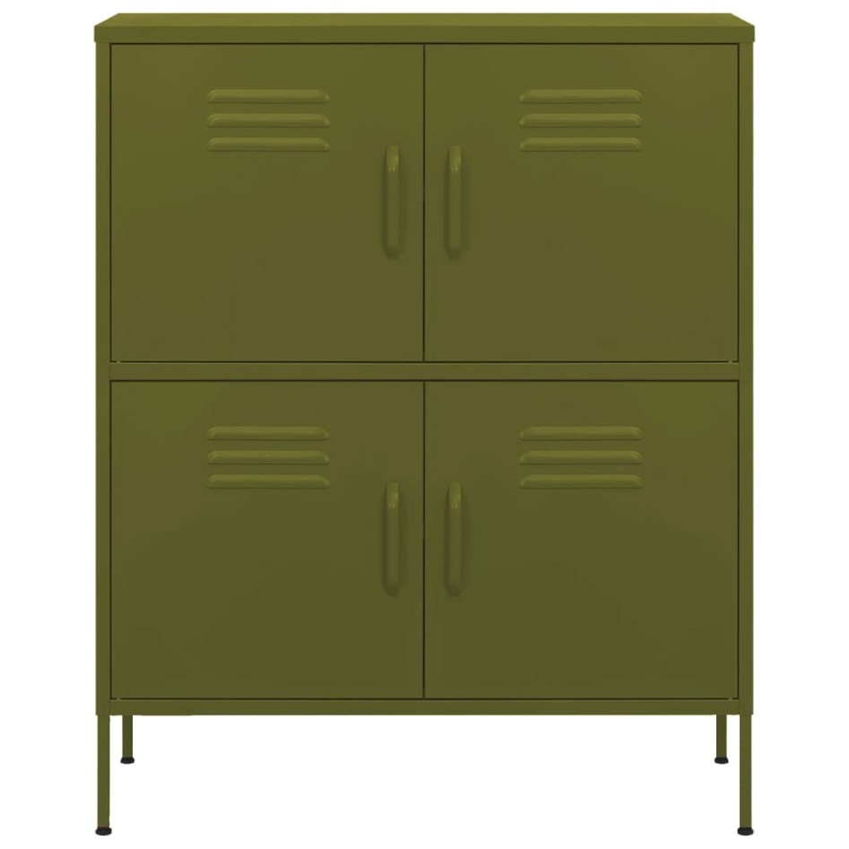 Armario de almacenamiento acero verde oliva 80x35x101,5