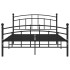 Estructura de cama de metal negro 200x200