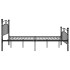 Estructura de cama de metal negro 200x200