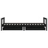 Estructura de cama niños con cajones madera pino negro