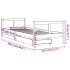 Estructura de cama niños con cajones madera pino negro
