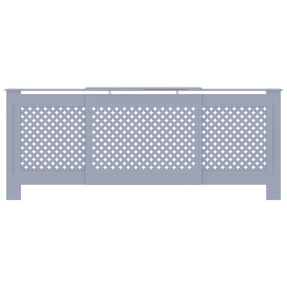 Cubierta para radiador MDF gris 205