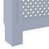 Cubierta para radiador MDF gris 205