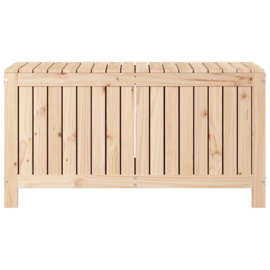 Caja de almacenaje jardín madera maciza de pino 115x49x60