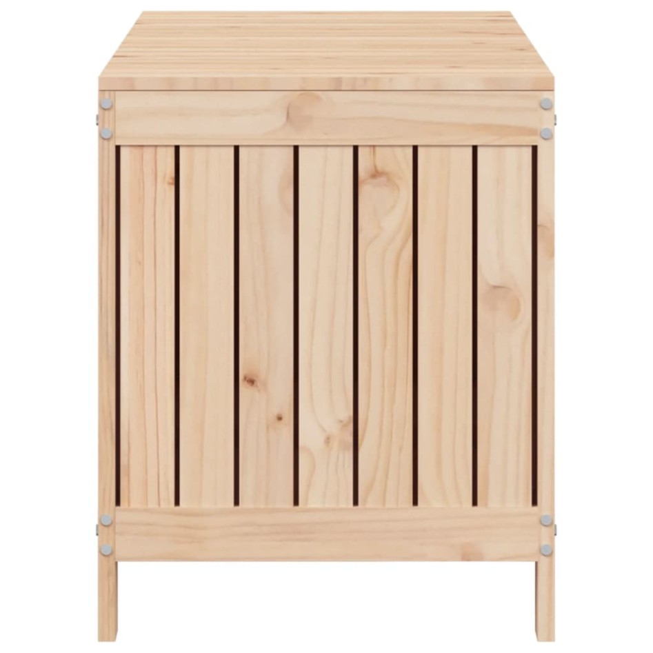 Caja de almacenaje jardín madera maciza de pino 115x49x60