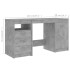 Escritorio de madera de ingeniería gris hormigón 140x50x76