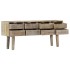 Aparador de madera maciza de mango 140x30x60