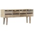 Aparador de madera maciza de mango 140x30x60