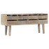 Aparador de madera maciza de mango 140x30x60