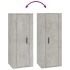 Set de muebles de TV 5 pzas madera contrachapada gris