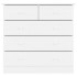 Cómoda cajonera ALTA madera maciza pino blanco 77x35x73