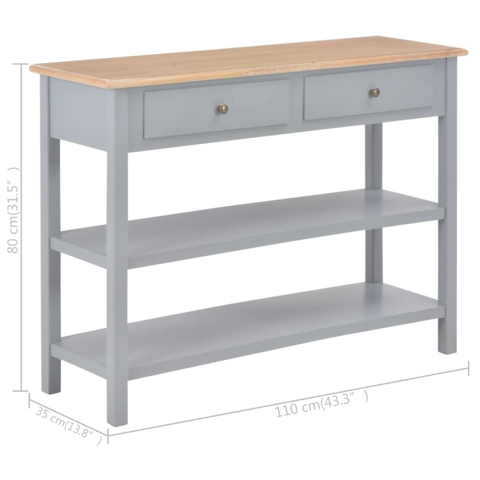 Aparador de MDF 110x35x80 cm