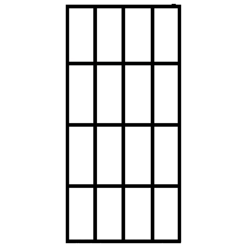 Mampara de ducha vidrio templado tansparente 118x190