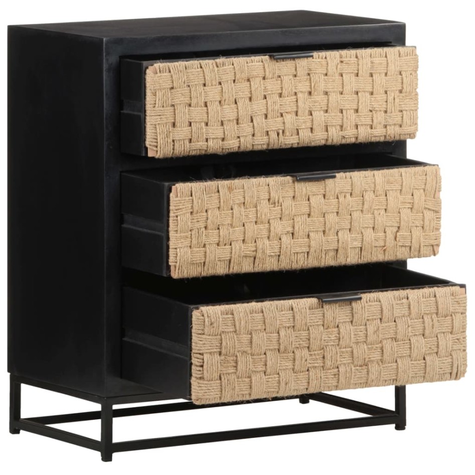 Aparador de madera maciza de mango 60x35x70