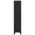 Taquilla de acero negro 38x45x180