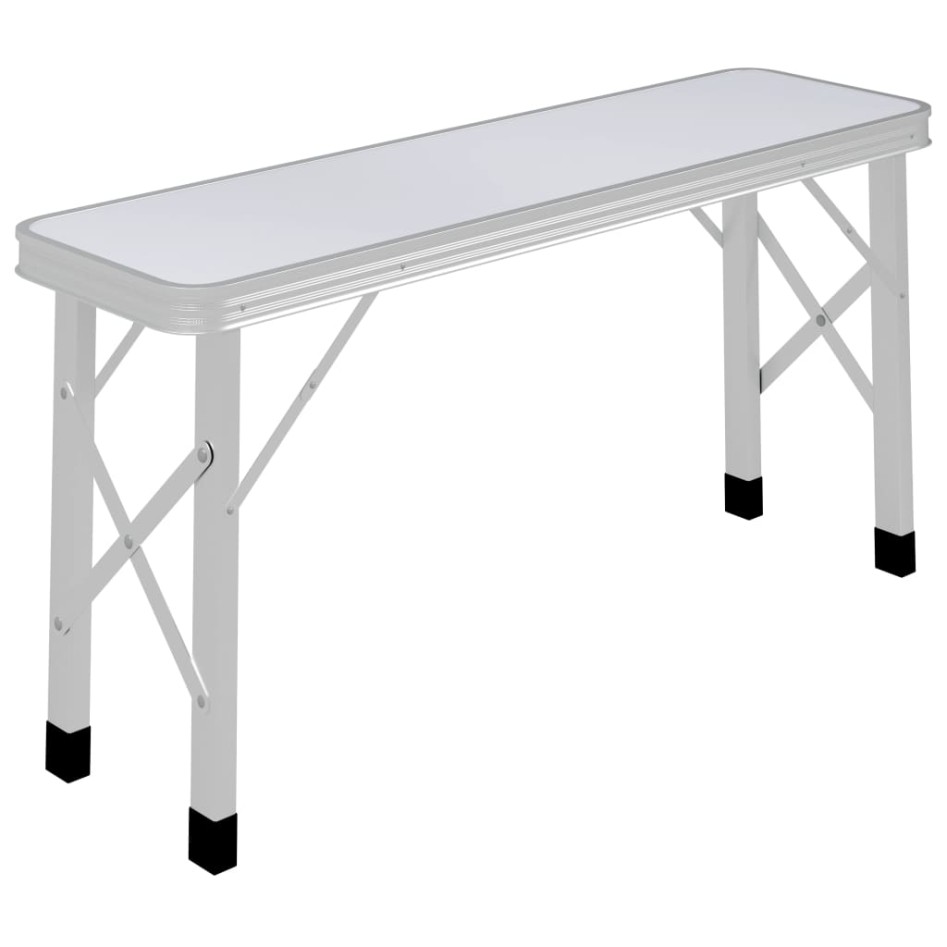 Mesa de camping plegable con 2 bancos aluminio