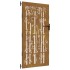 Puerta de jardín acero corten diseño bambú 85x200