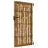 Puerta de jardín acero corten diseño bambú 85x200