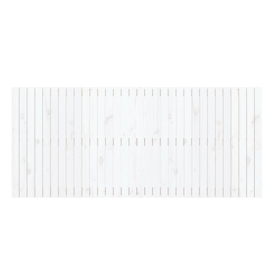 Cabecero de cama pared madera maciza pino blanco 204x3x90