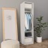 Armario de madera contrachapada blanco 50x50x200