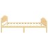 Estructura de cama de madera maciza de pino 120x200