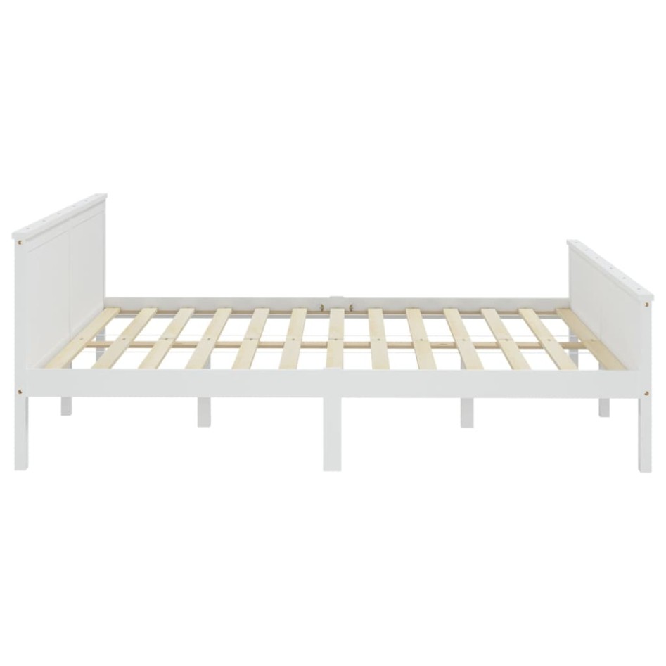 Estructura de cama madera maciza de pino 200x200