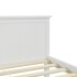 Estructura de cama madera maciza de pino 200x200