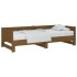 Sofá cama extraíble madera maciza marrón miel 2x(90x200)
