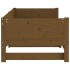 Sofá cama extraíble madera maciza marrón miel 2x(90x200)