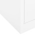 Armario de oficina de acero blanco 90x40x102