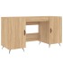 Escritorio madera de ingeniería roble Sonoma 140x50x75