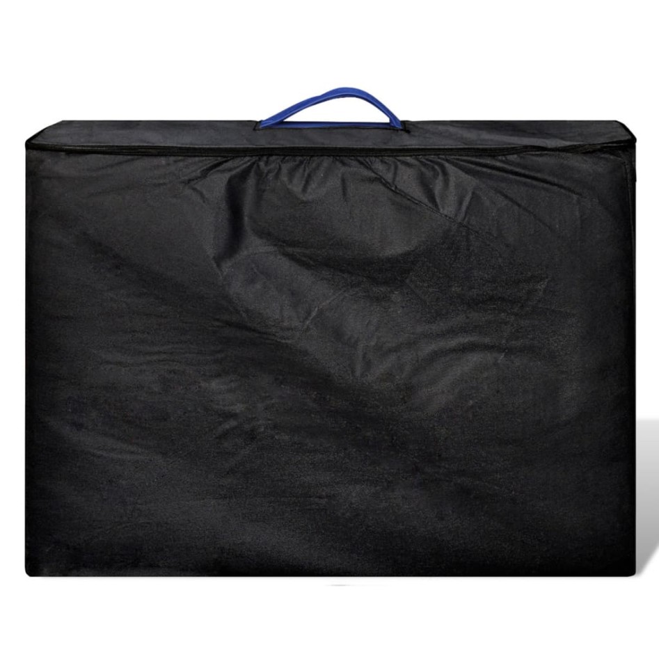 Camilla de masaje plegable 2 zonas estructura de madera