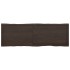 Tablero mesa madera tratada borde vivo marrón 160x50x(2-6)