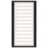 Estructura de cama de madera maciza negra 90x200