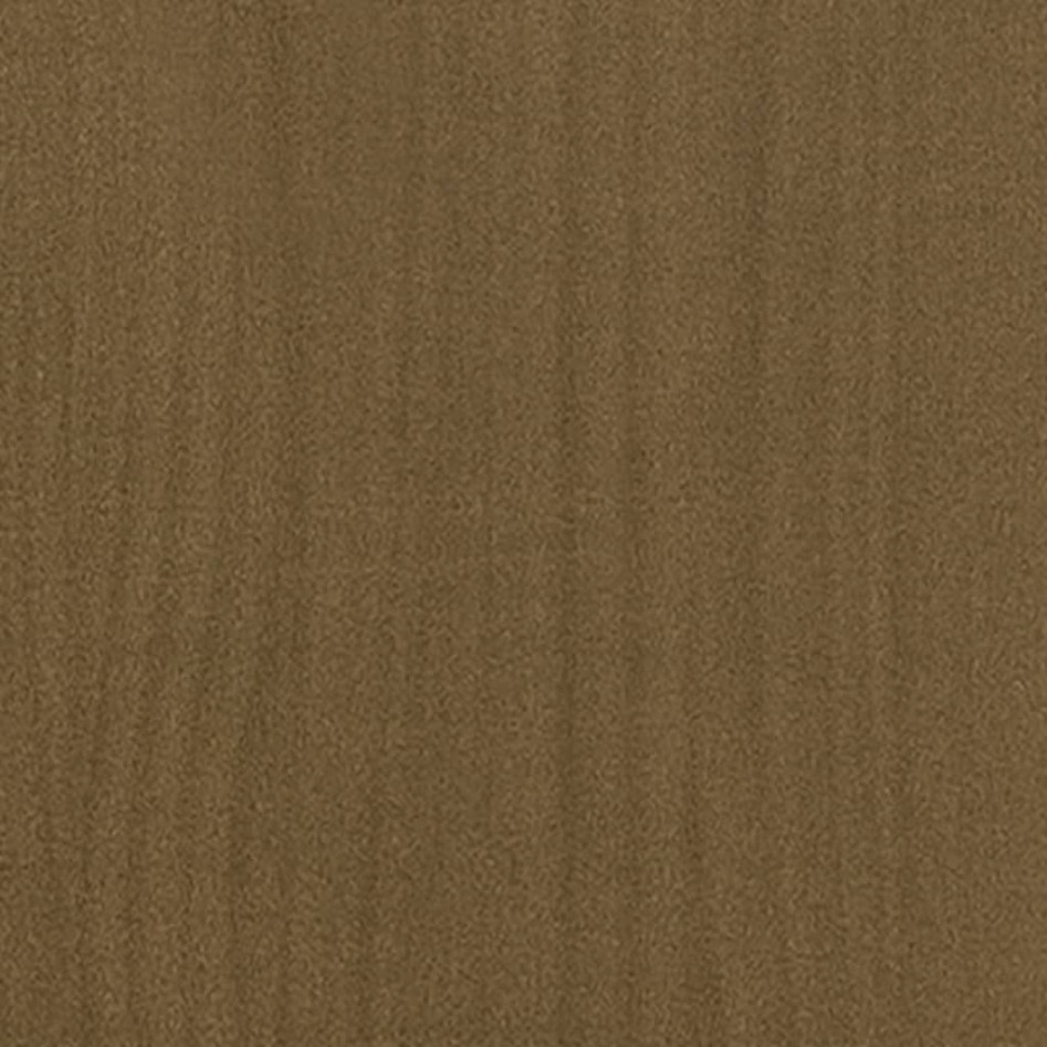 Jardineras 2 uds madera maciza de pino marrón miel 100x50x50