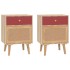 Mesitas de noche 2 uds madera contrachapada 40x30x55