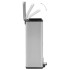 Cubo basura con pedal antihuellas 30L acero inoxidable