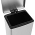 Cubo basura con pedal antihuellas 30L acero inoxidable