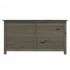 Baúl para cojines madera de abeto gris antracita 100x50x56