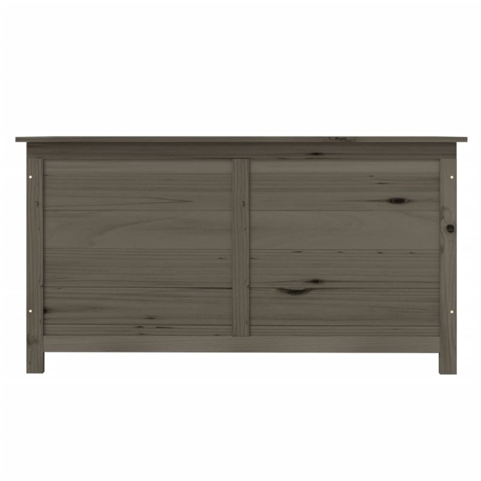 Baúl para cojines madera de abeto gris antracita 100x50x56