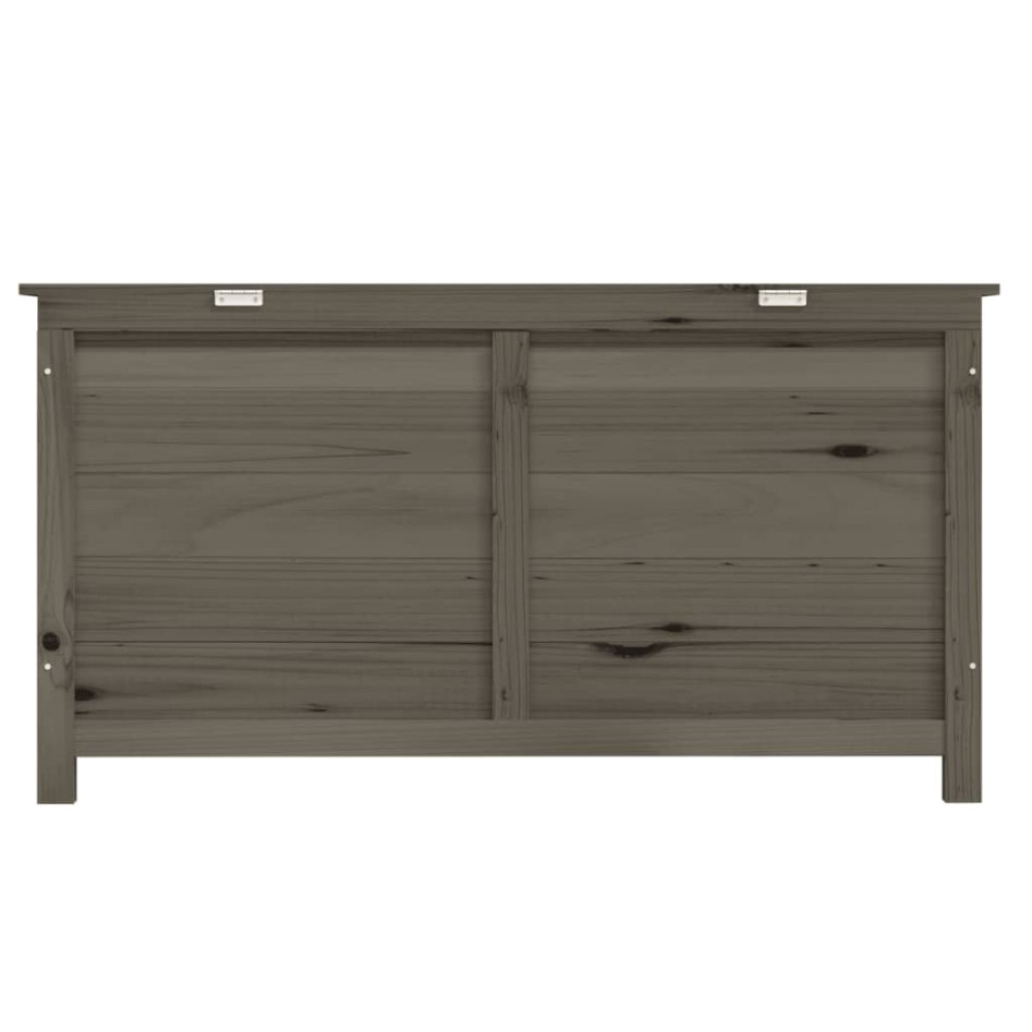 Baúl para cojines madera de abeto gris antracita 100x50x56