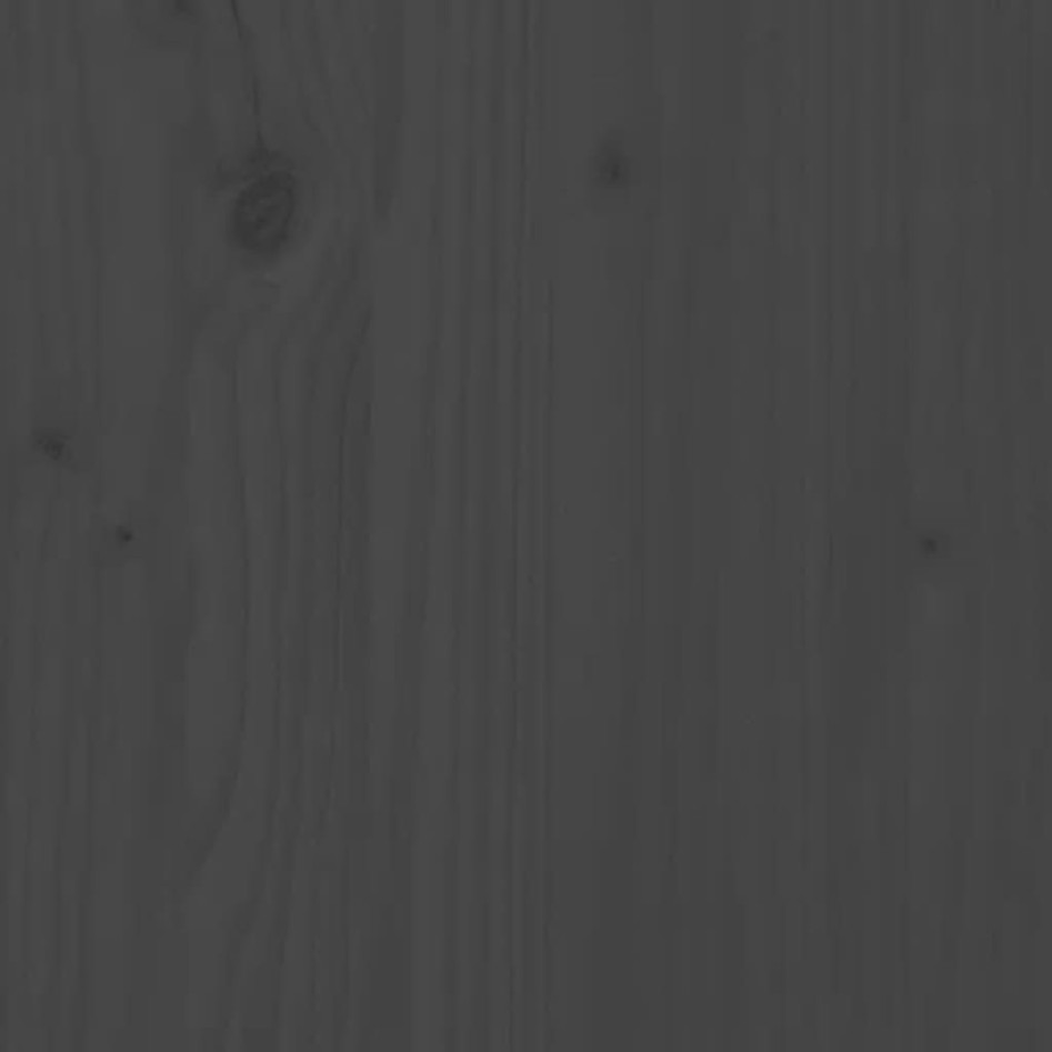 Sofá cama madera maciza de pino gris 90x200