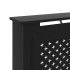 Cubierta para radiador MDF negro 172x19x81,5