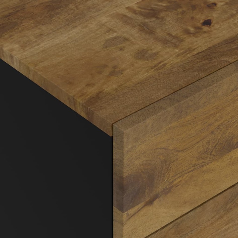 Mesita de noche madera mango madera contrachapada 50x33x60